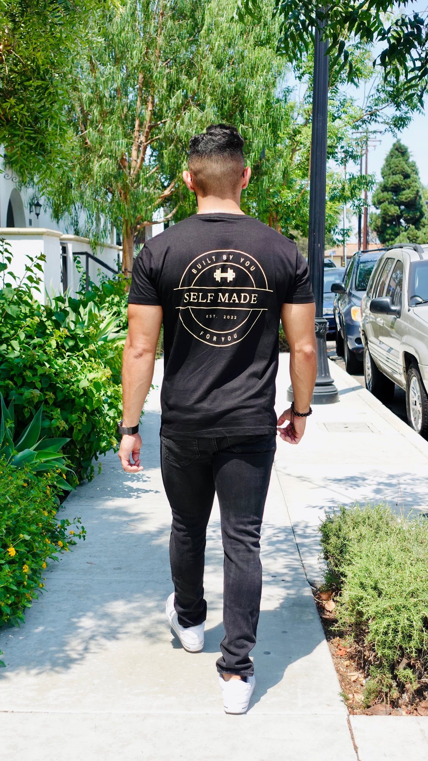 Staple Tee in Black & Gold