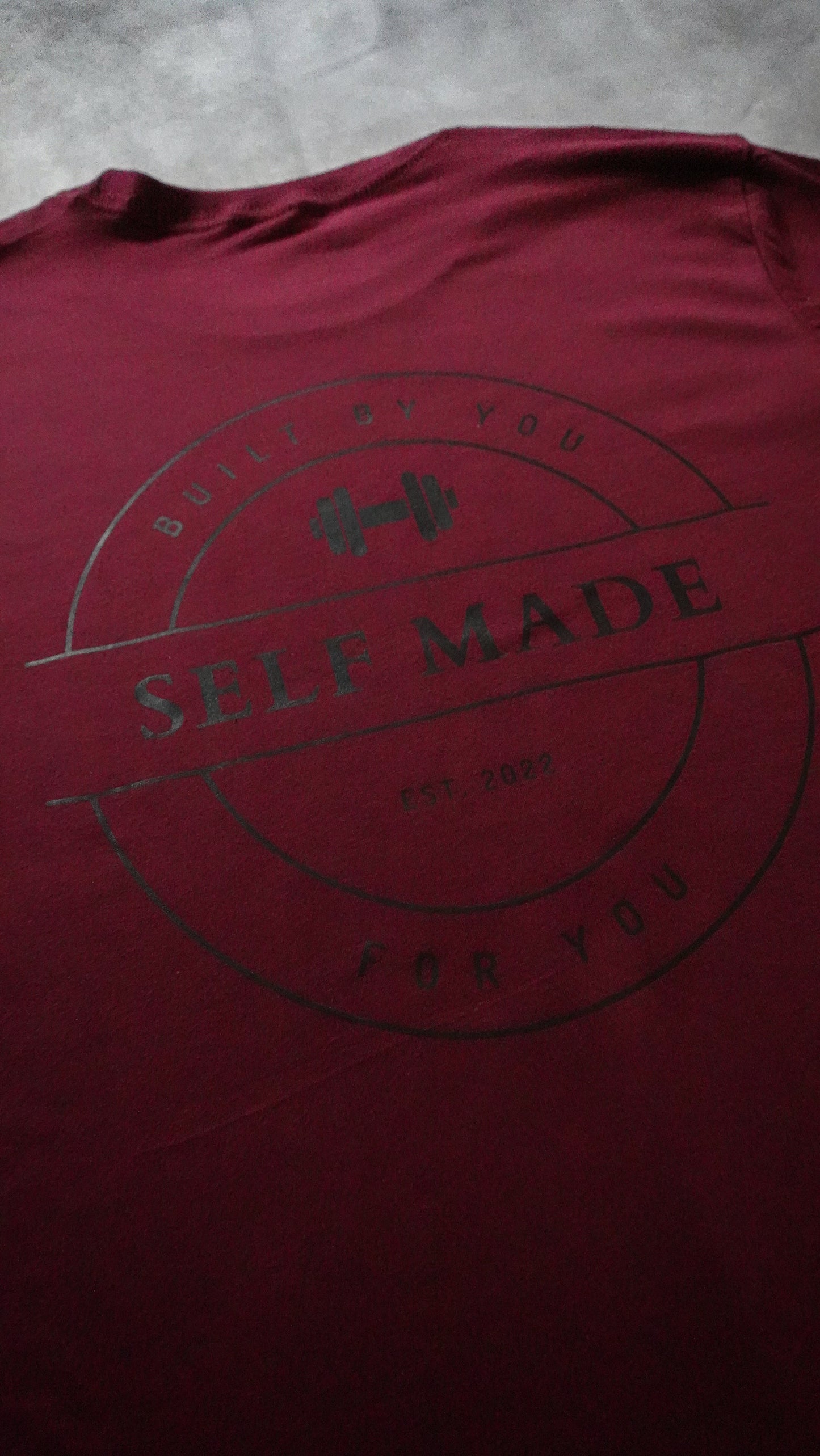 Staple Tee in Burgundy & Black