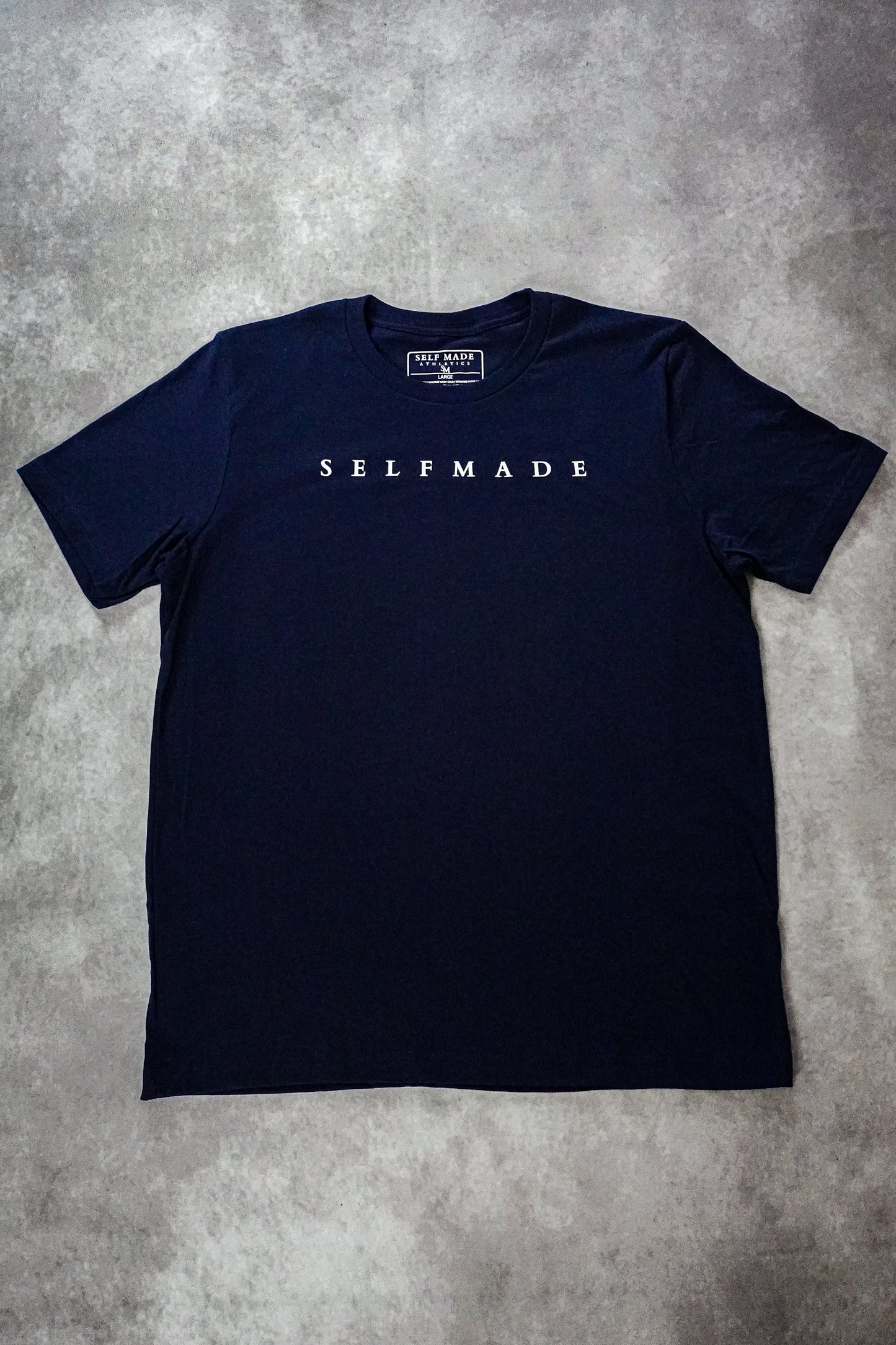 Minimal Tee in Navy & White